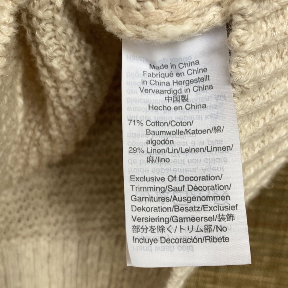 Madewell cotton linen knit top off white - Picture 5 of 6